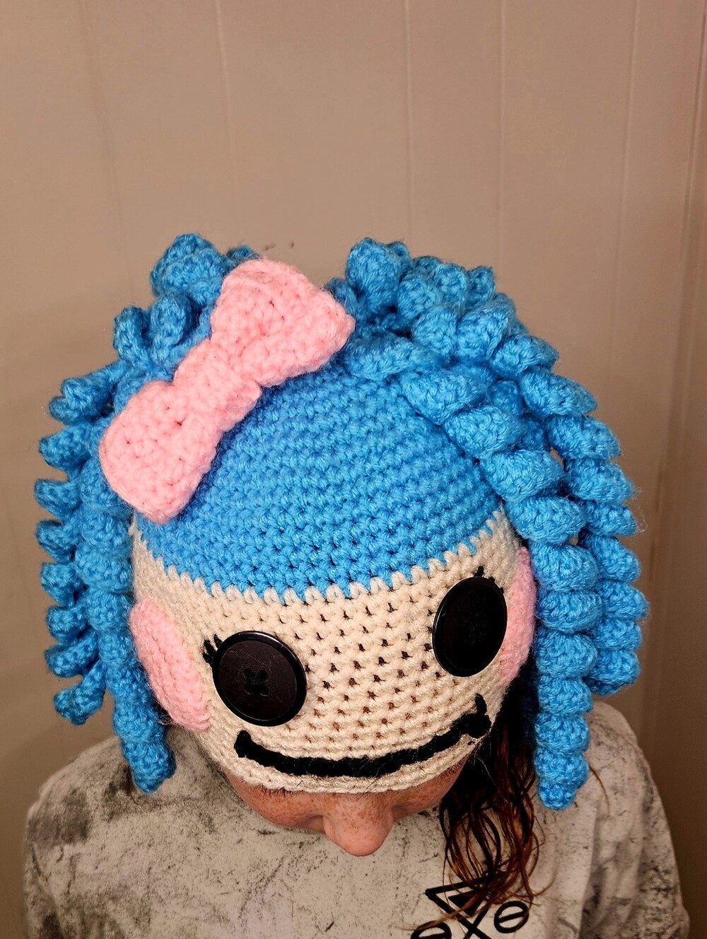 Lalaloopsy Inspired Crocheted Adult Hat